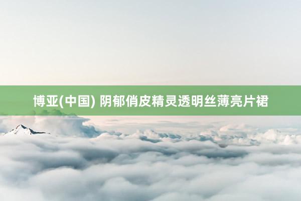 博亚(中国) 阴郁俏皮精灵透明丝薄亮片裙